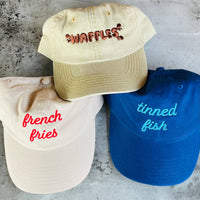 Casquette dad hat « french fries » humoristique pour amateurs de frites