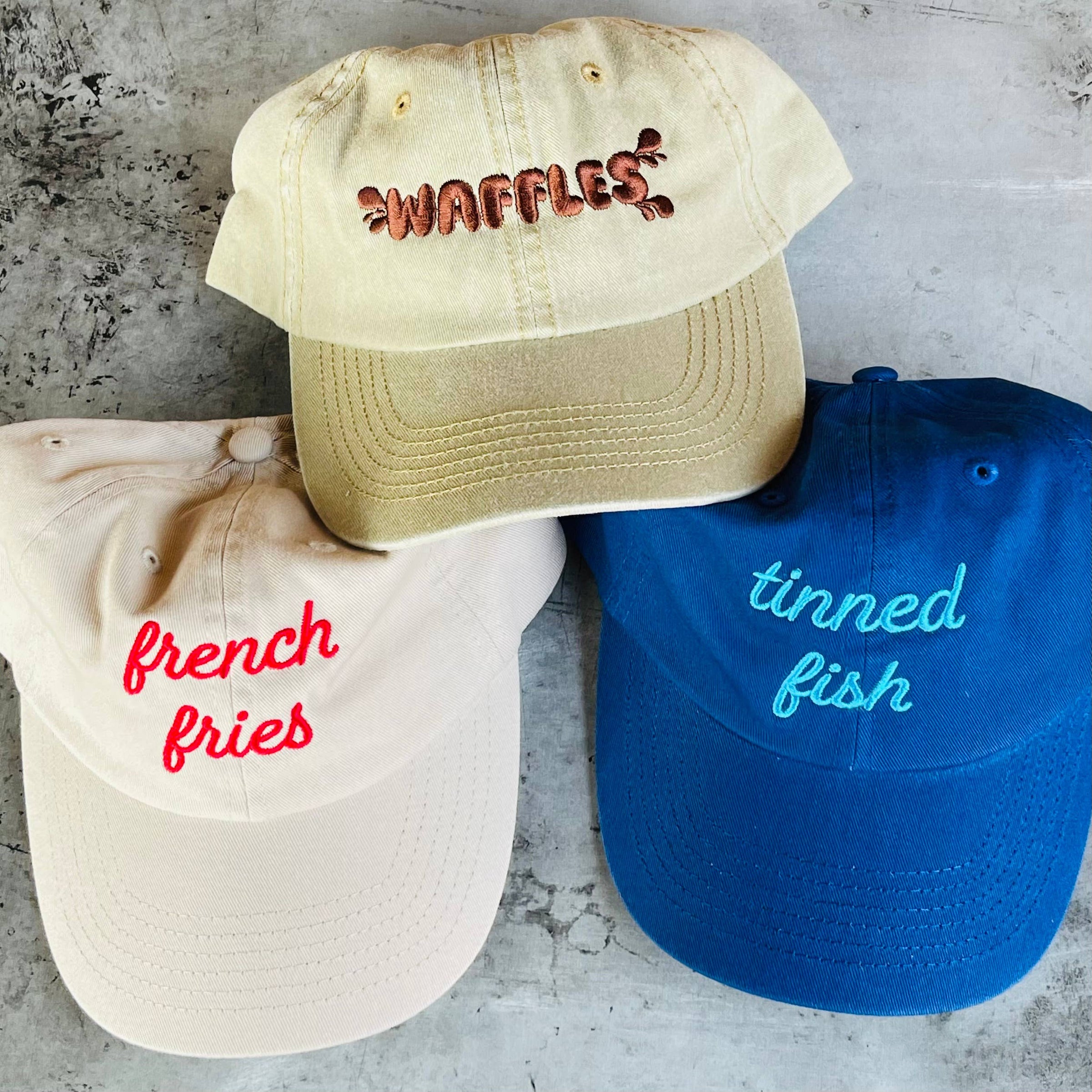 Casquette dad hat « french fries » humoristique pour amateurs de frites