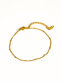Chevillères classiques à chaînes perlées plaquées or 18 carats résistantes au ternissement: Or jaune