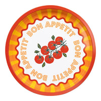 Plateau en étain Tomate - 31 cm | Cadeaux d'été |