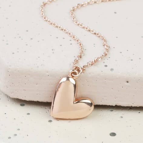 Collier 3D Coeur: Argent