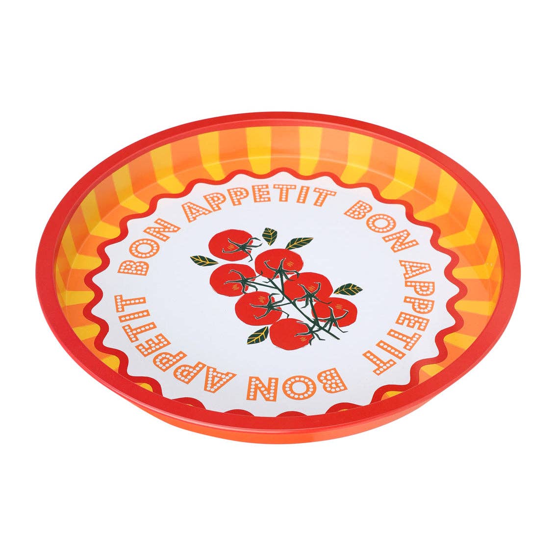 Plateau en étain Tomate - 31 cm | Cadeaux d'été |