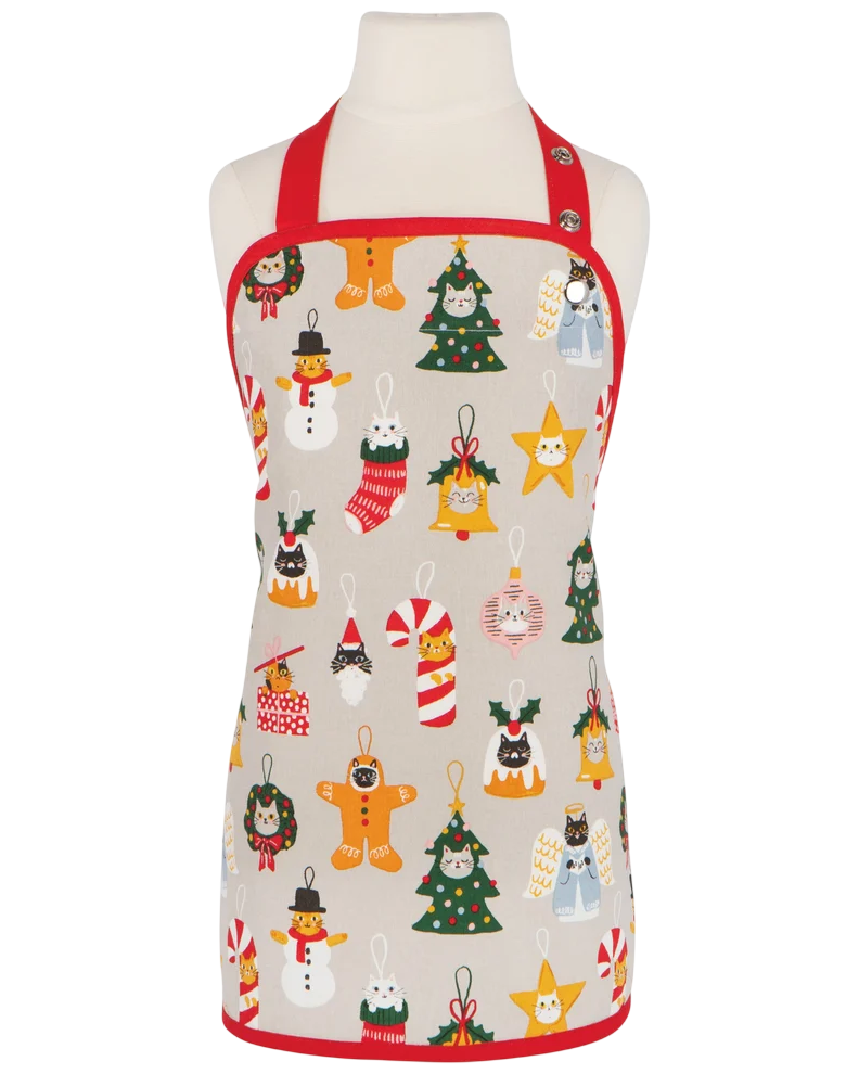 Tablier pour enfants - Bauble Cats Christmas