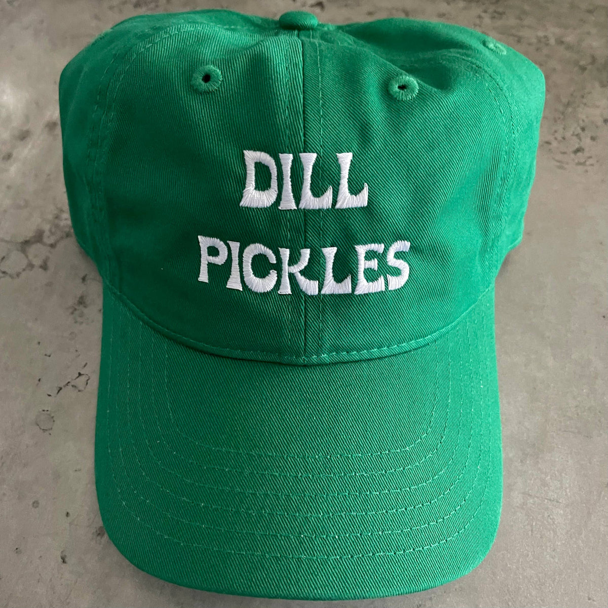 Casquette de baseball cornichons à l'aneth chapeau bio papa cadeaux vert gourmand