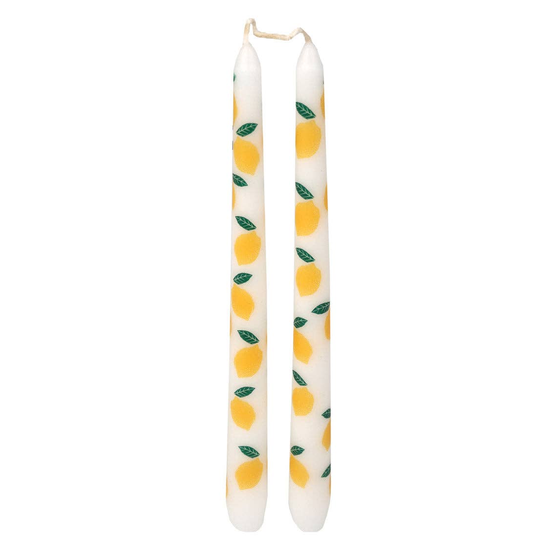 Bougies effilées citron pour dîner - Lot de 2 | Cadeaux d'été |