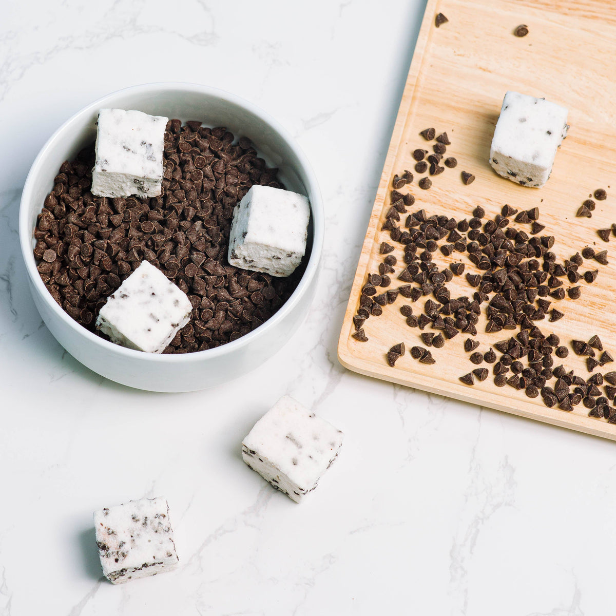 Guimauves aux pépites de chocolat sans gluten ni lactose