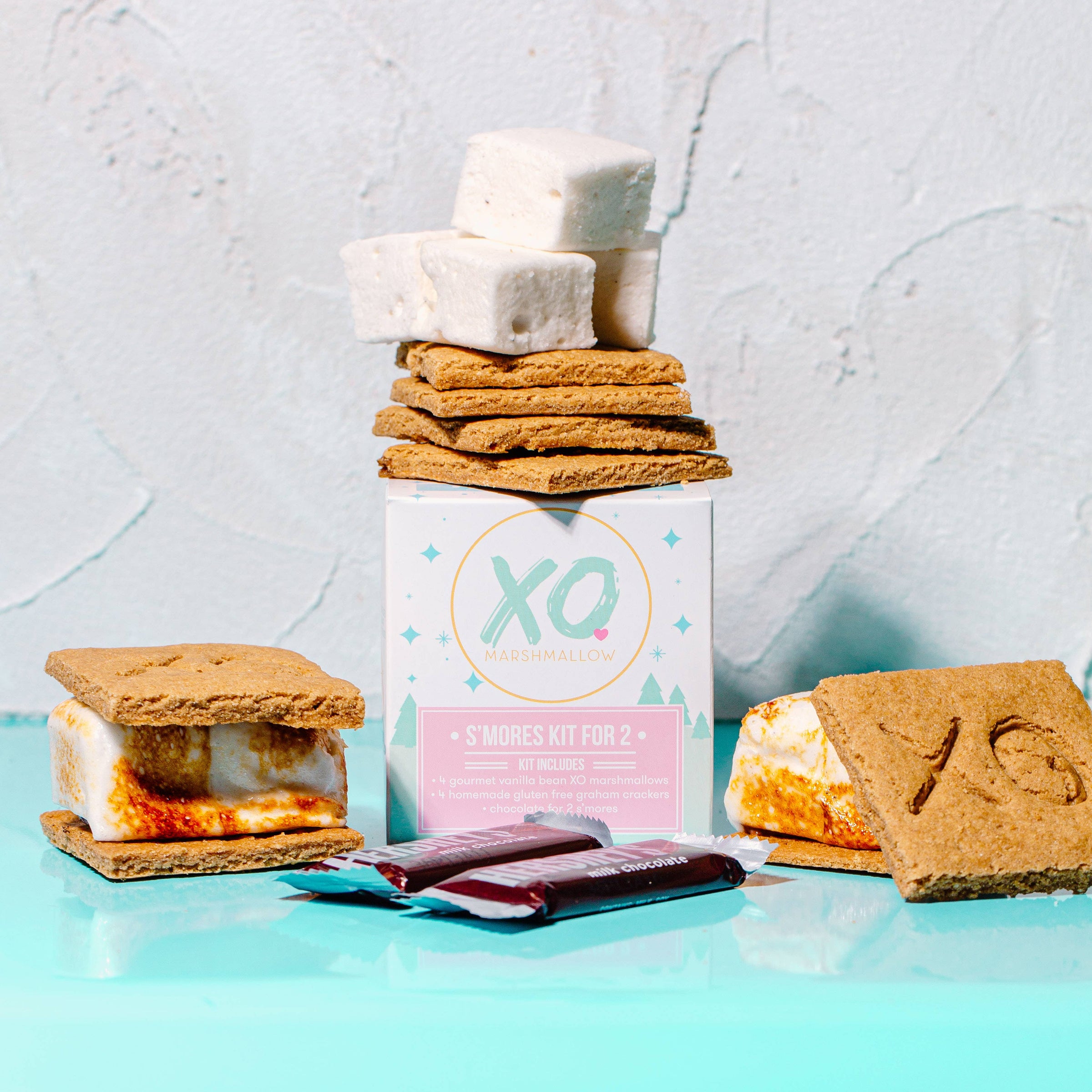 Kits S’mores pour 2 personnes / Sans gluten / Coffret cadeau / Feu de camp