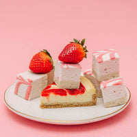 Guimauves cheesecake à la fraise / Sans gluten / Confiserie