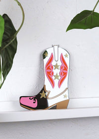 Mini miroir bottes de cowboy rétro Rootin' Tootin'