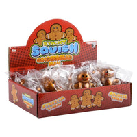 SQUISH STICKY GINGERBREAD MAN LLB Christmas, 2,25 pouces