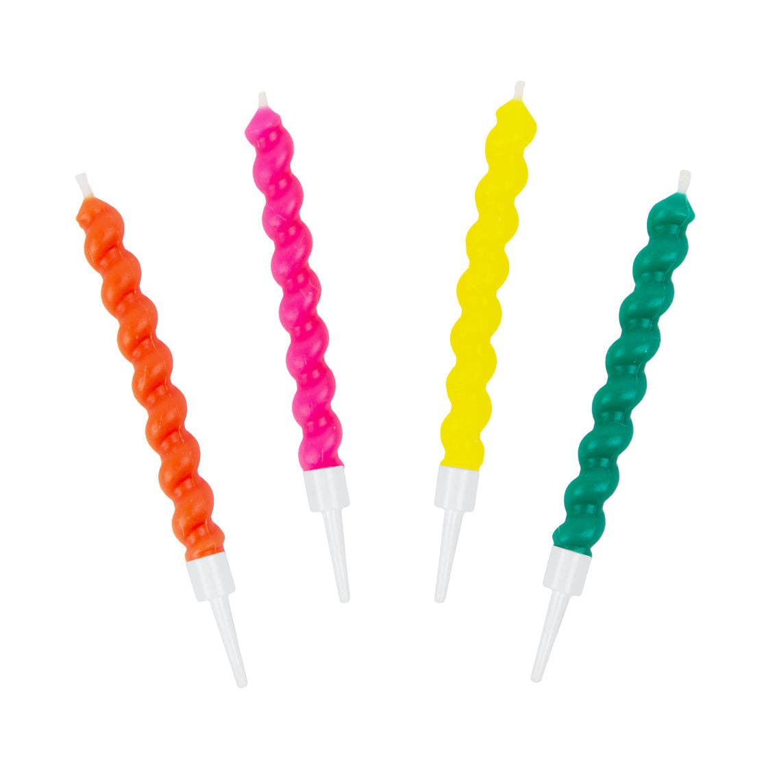 Bougies d'anniversaire tourbillonnantes - Pack de 8 | Bougies de gâteau |