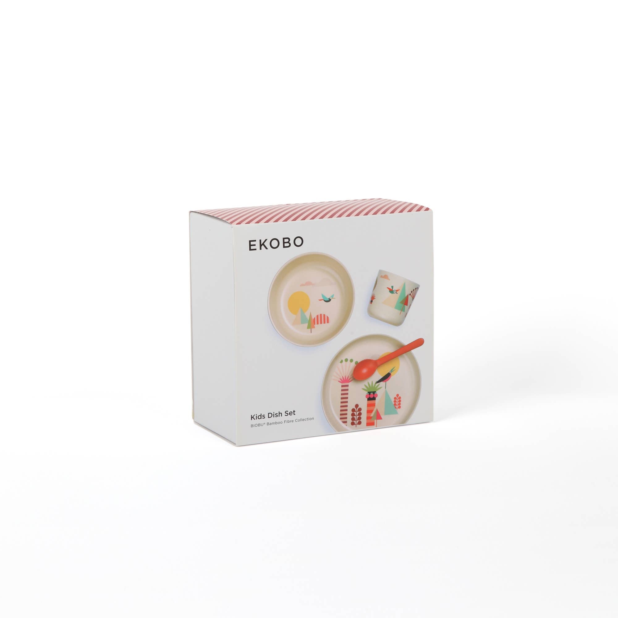 Set de vaisselle illustré pour enfants - Arbres