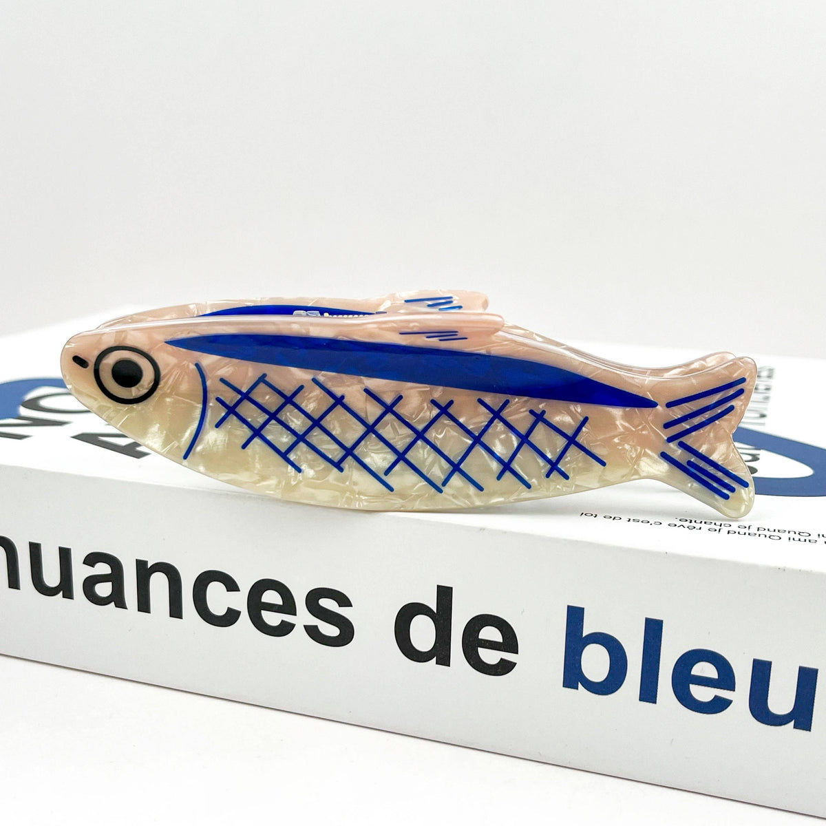 Pince à cheveux en forme de sardine, pince à cheveux style océan: Sardine
