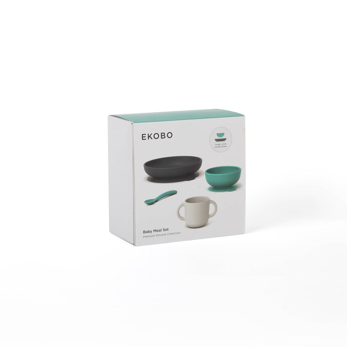 Ensemble de repas en silicone pour bébé - Lagune