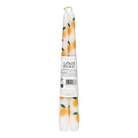 Bougies effilées citron pour dîner - Lot de 2 | Cadeaux d'été |