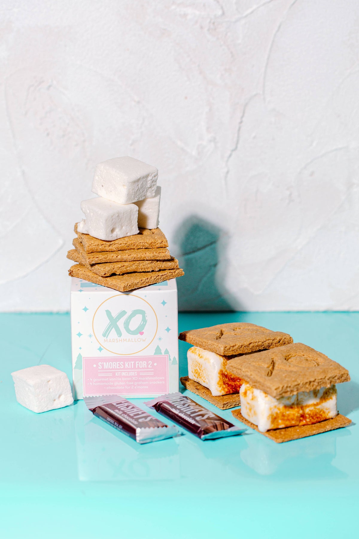 Kits S’mores pour 2 personnes / Sans gluten / Coffret cadeau / Feu de camp