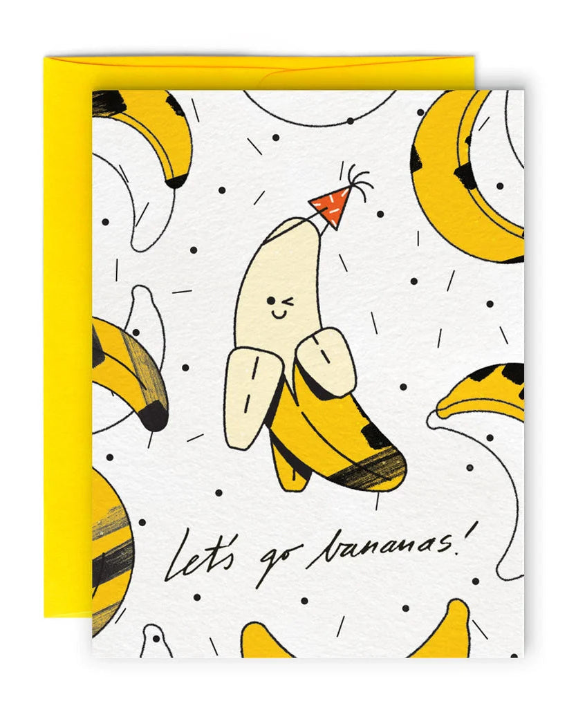 Carte de souhaits - Let's go bananas - Paperole