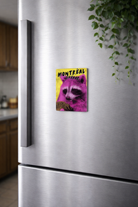 Aimant acrylique 7mm x 6mm - Raton Rose Bagel