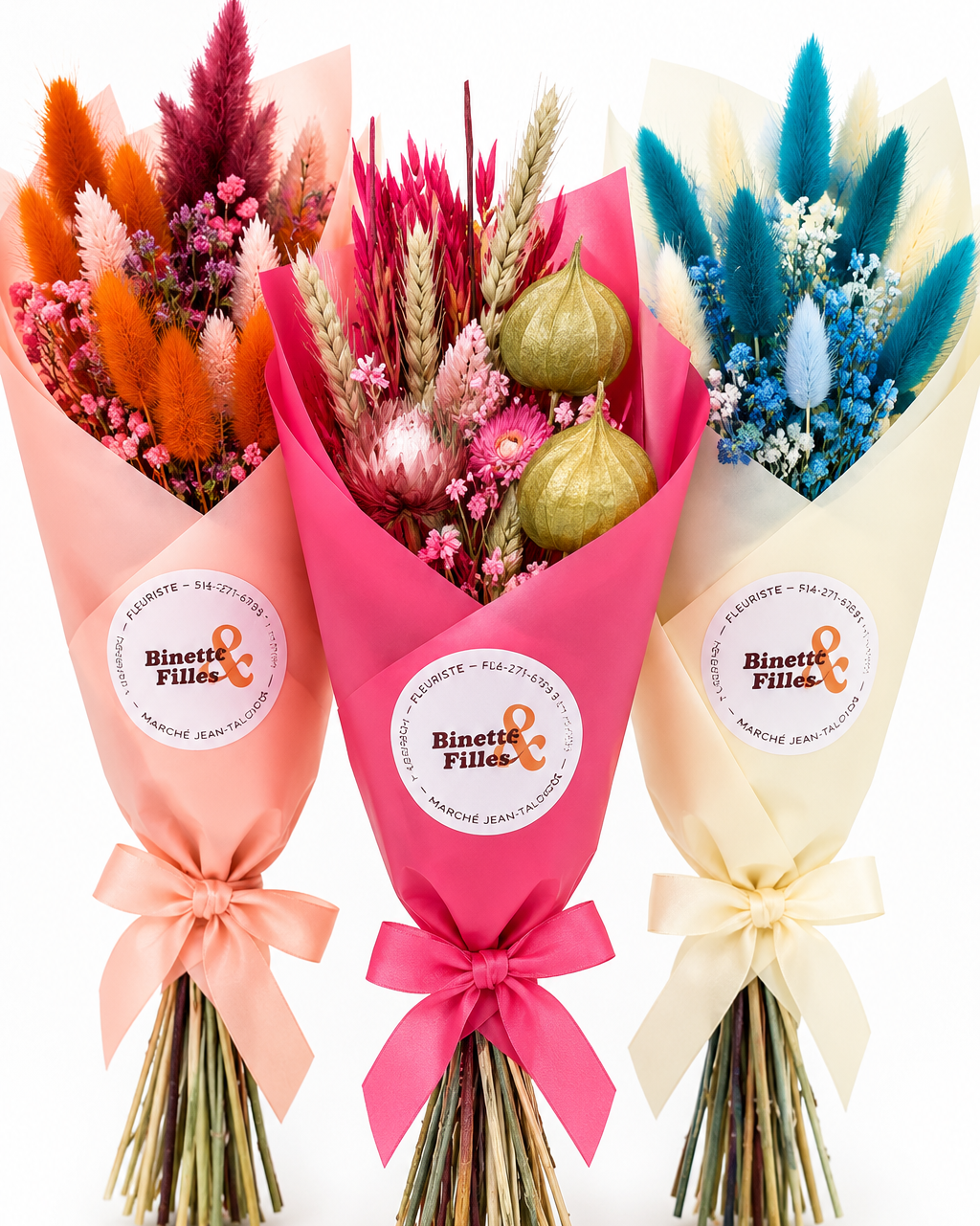 Bouquet de fleurs séchées - Binette & Filles