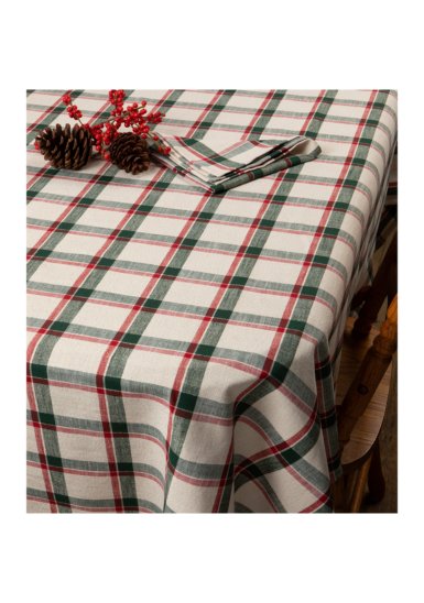 Nappe de Noël 60 x 90 pouces - Carreaux