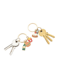 Porte-clé divers couleur or LG