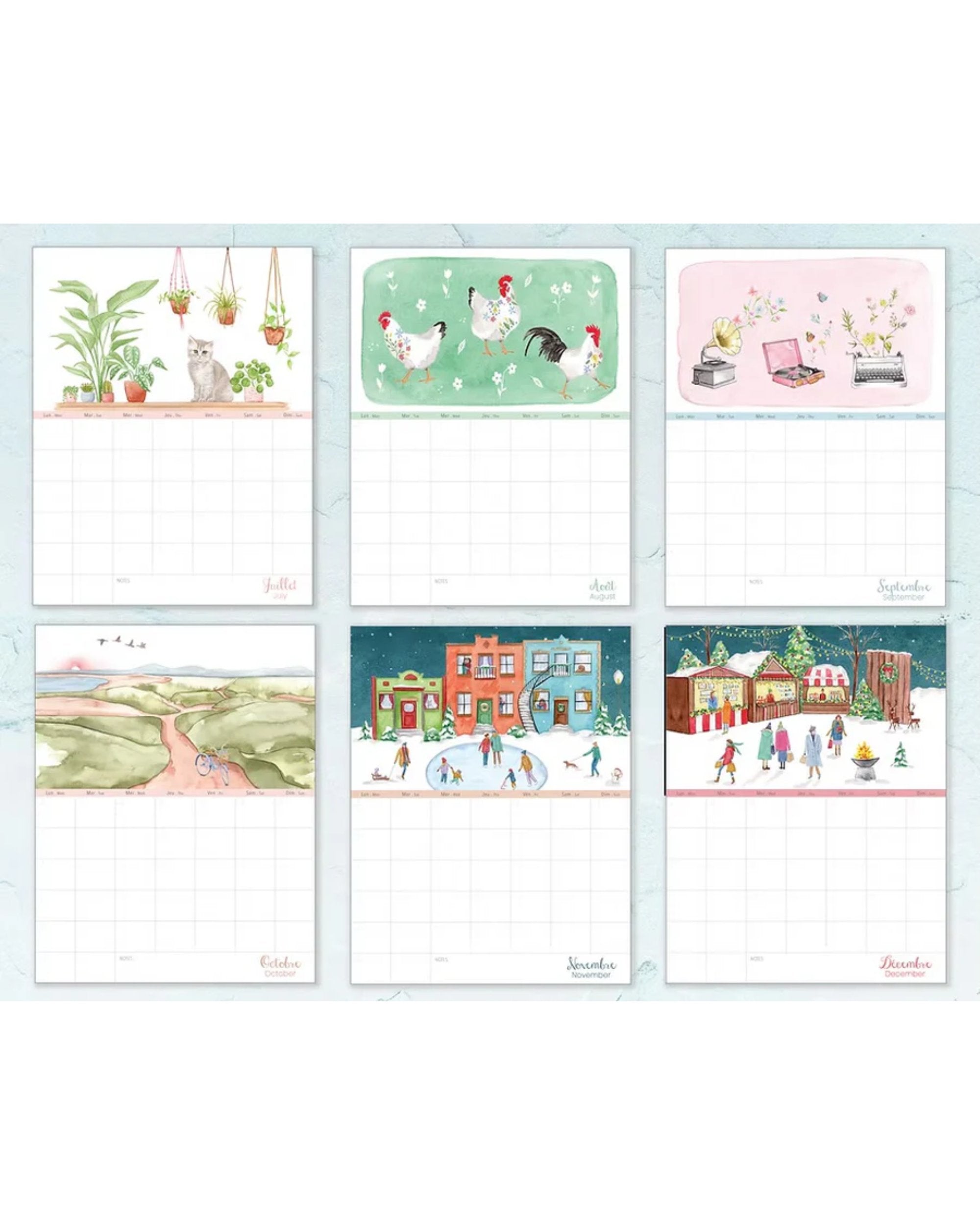 Calendrier sans date