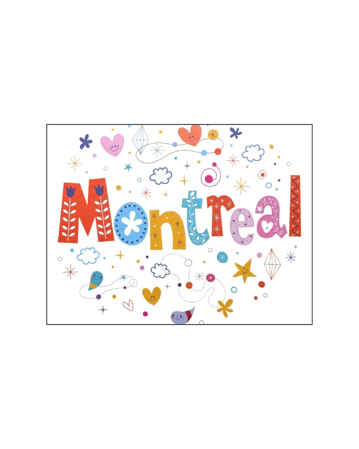 Carte de souhaits LG ''Montréal illustré''