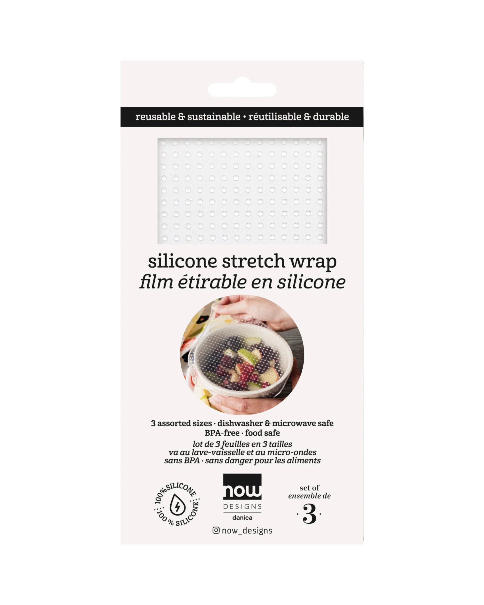 Ensemble de 3 bandes étirables en silicone transparent