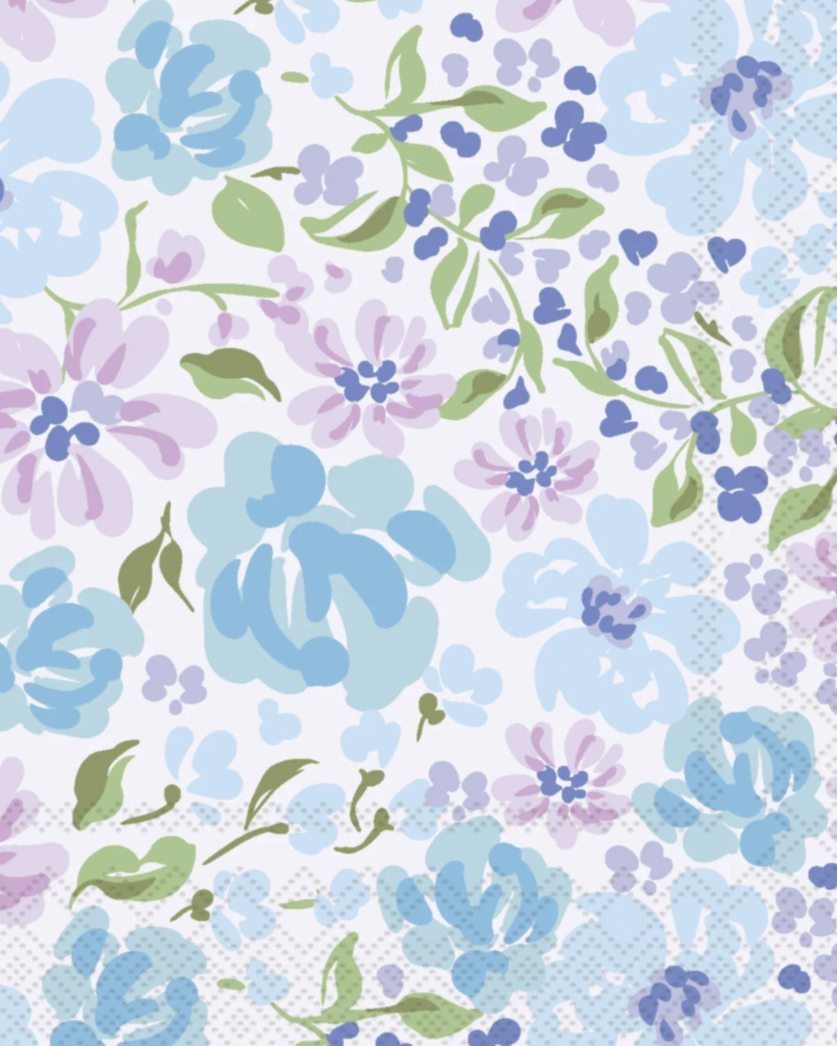 Serviettes de table 3 plis - Secret garden pink