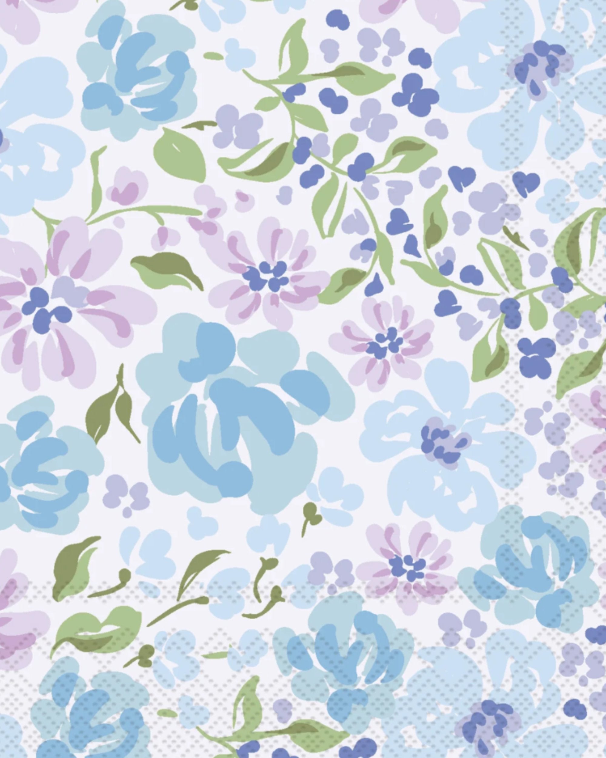 Serviettes de table 3 plis - Secret garden pink