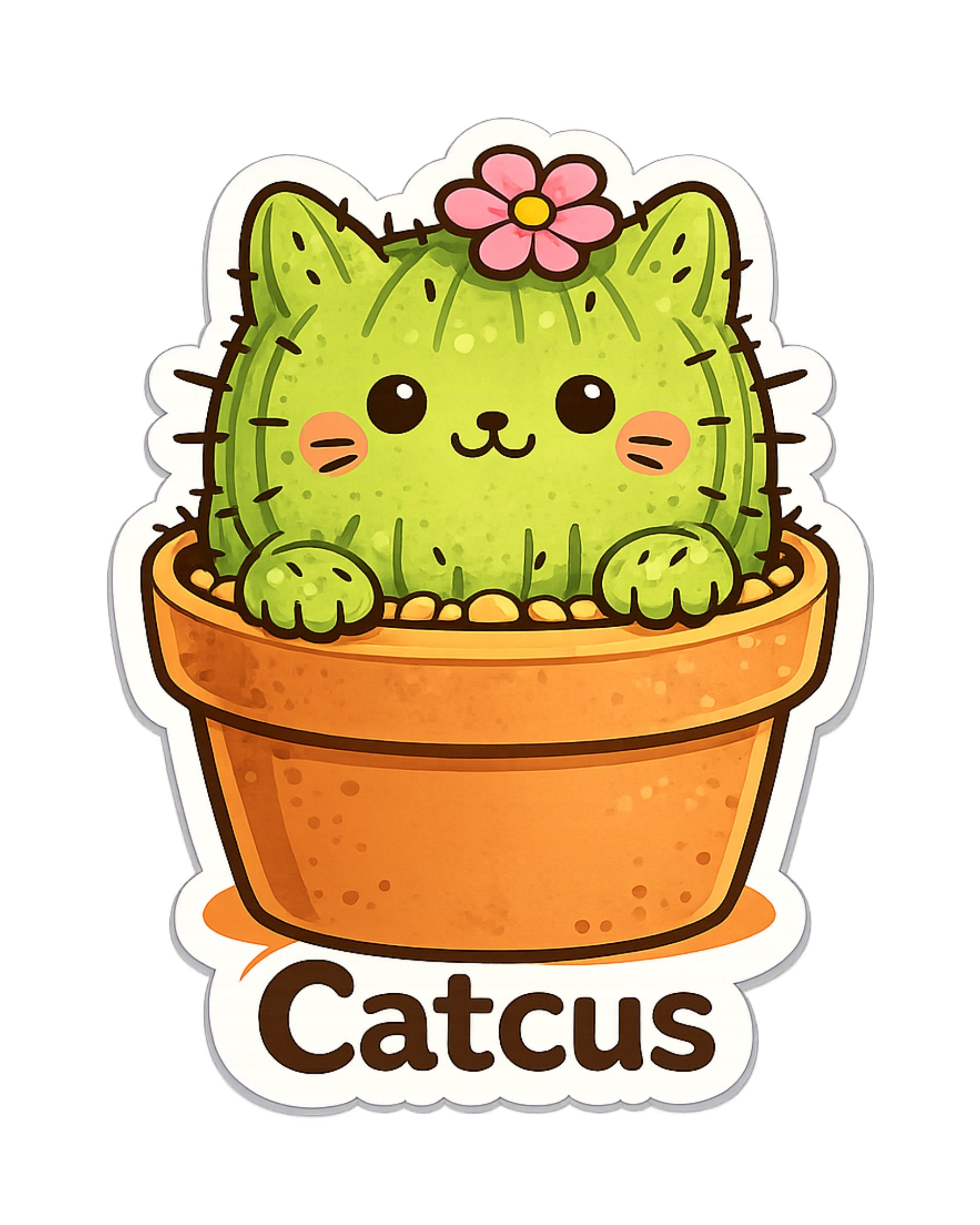 Autocollant LG - ''Catcus''