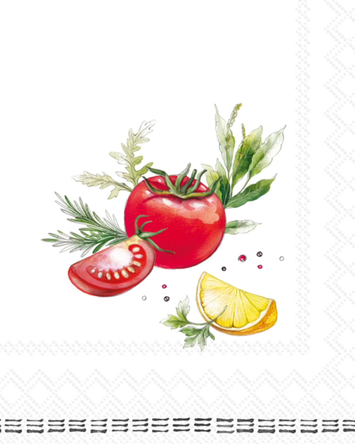 Serviettes de cocktail 3 plis - fresh tomatoes