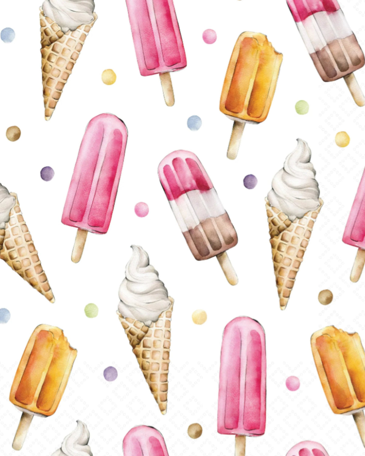 Serviettes de table 3 plis - Frozen Treats