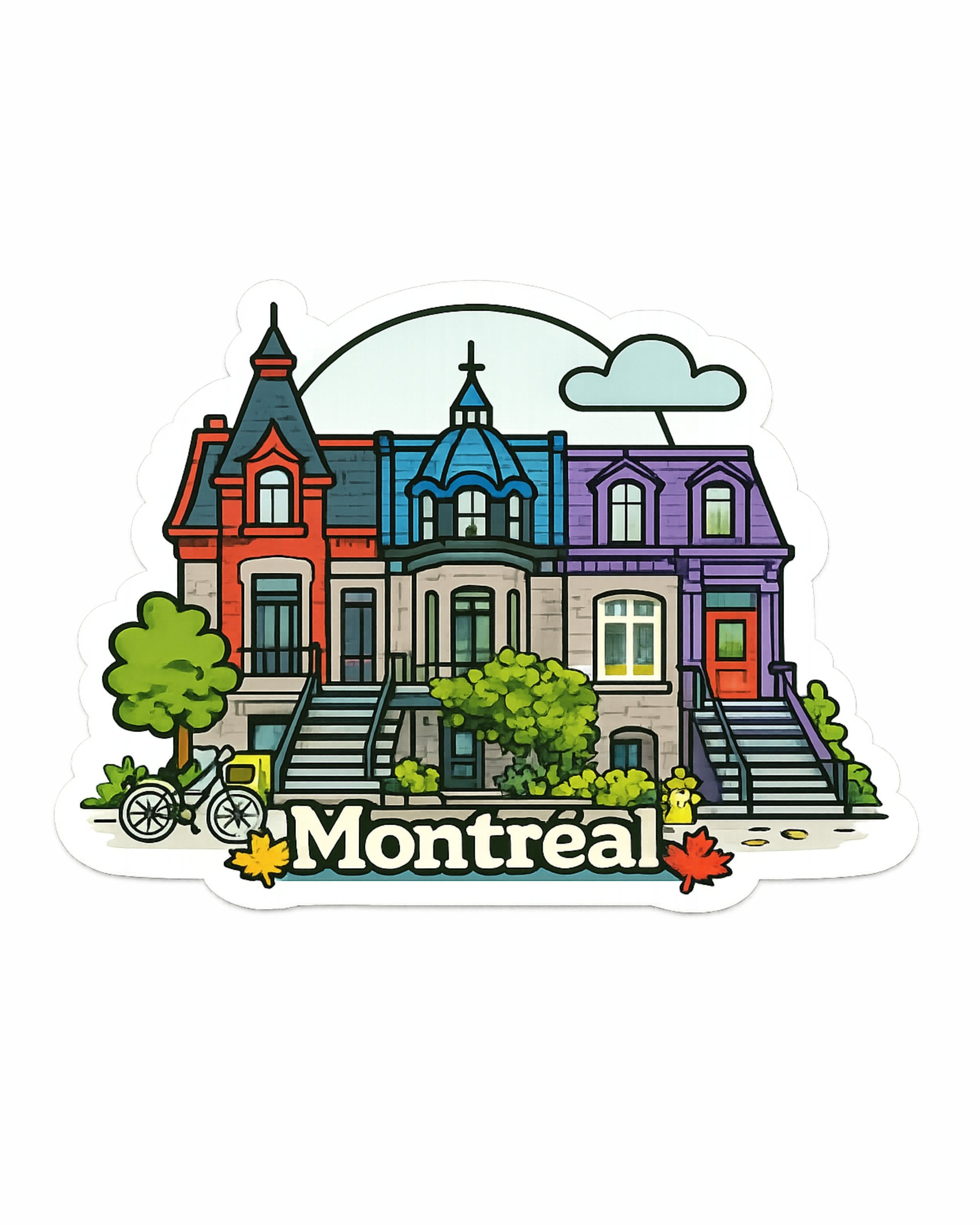 Autocollant - Montréal (Square St-Louis)