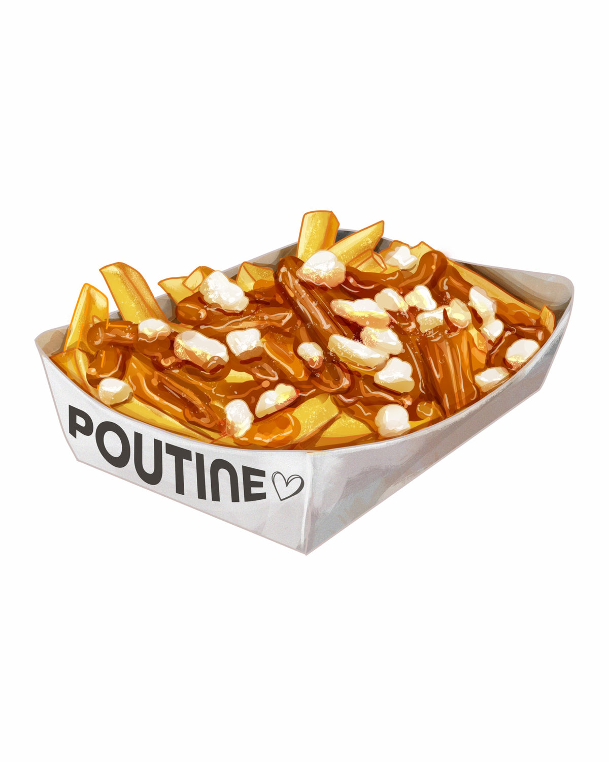 Autocollant LG - ''Barquette de poutine''