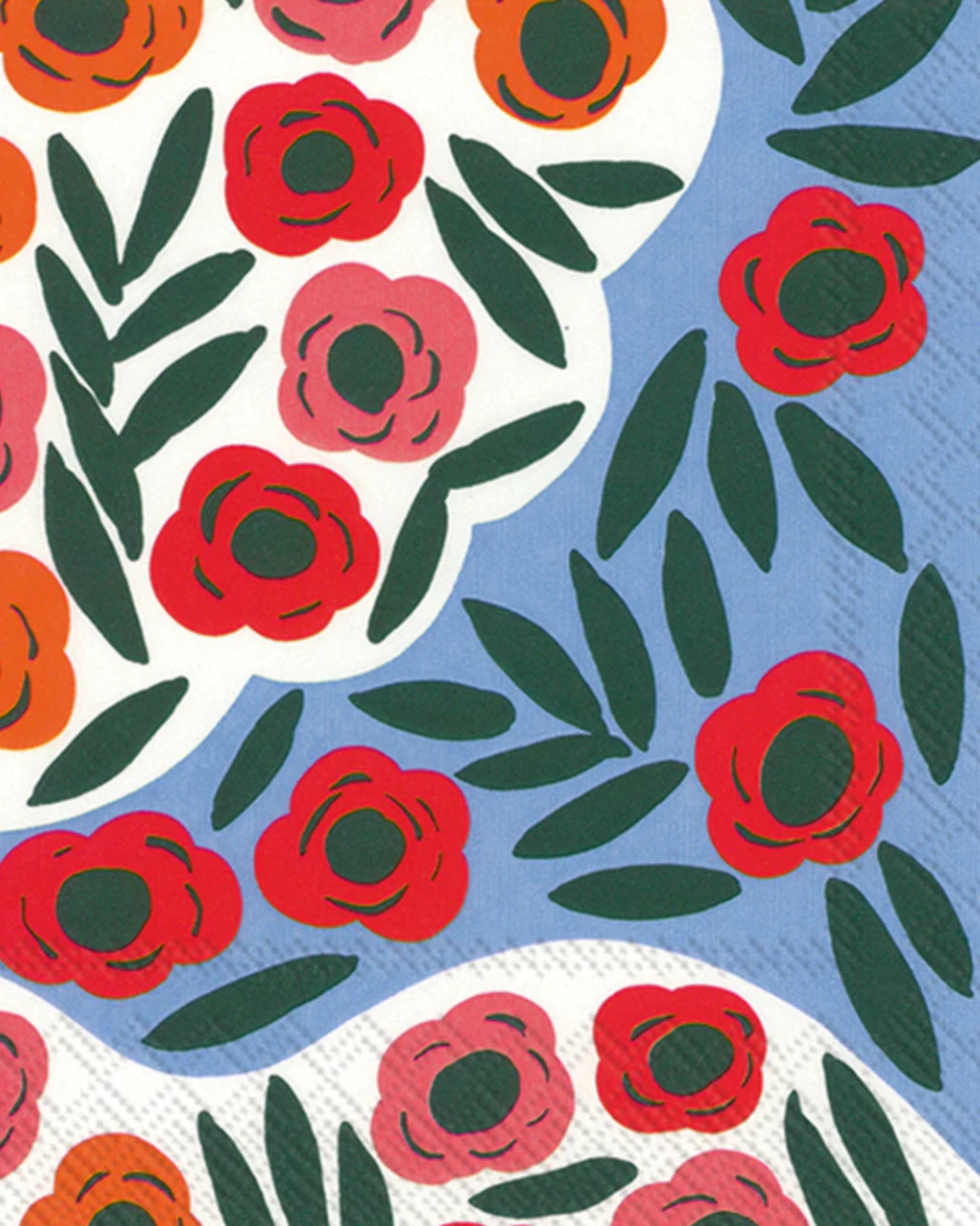 Serviettes de cocktail 3 plis -  Ruukku blue