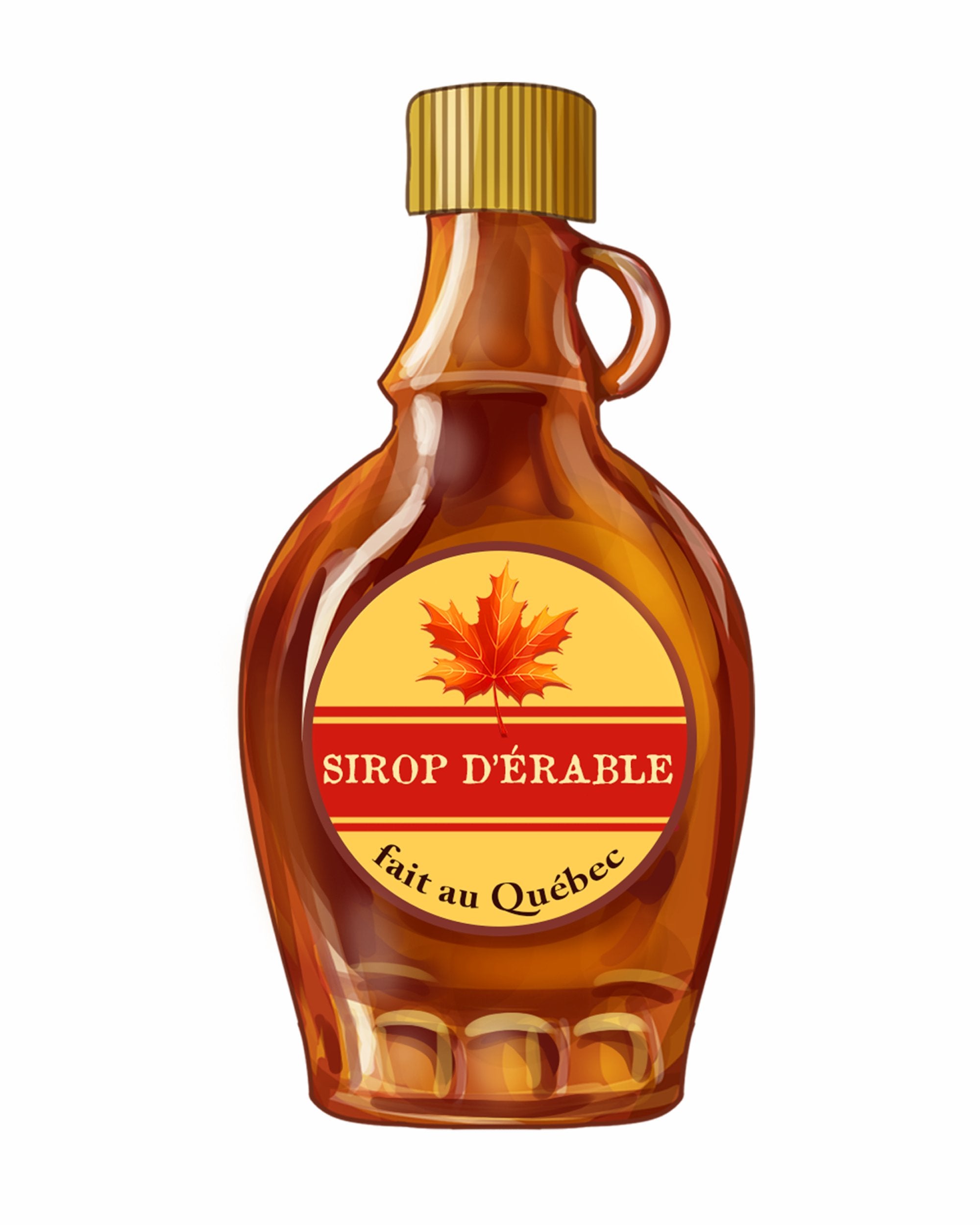 Autocollant LG - ''Bouteille de sirop d'érable''