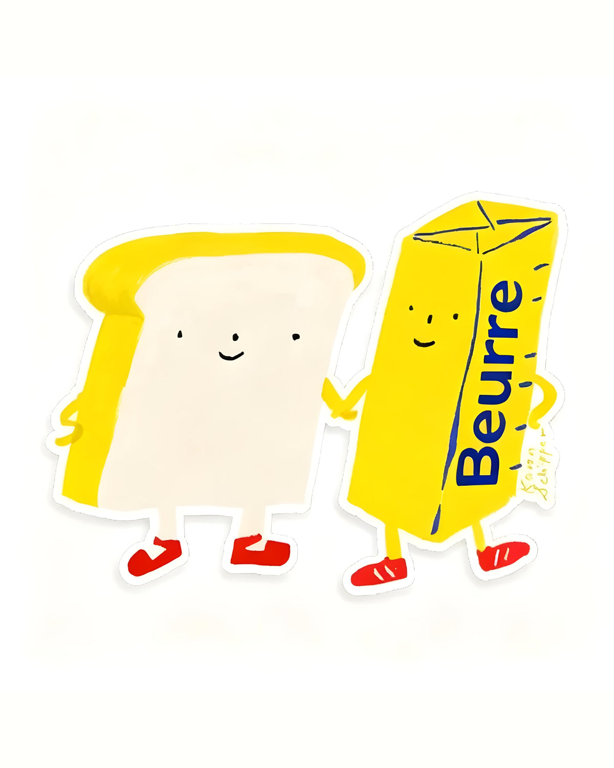 Autocollant LG - ''Pain et Beurre''