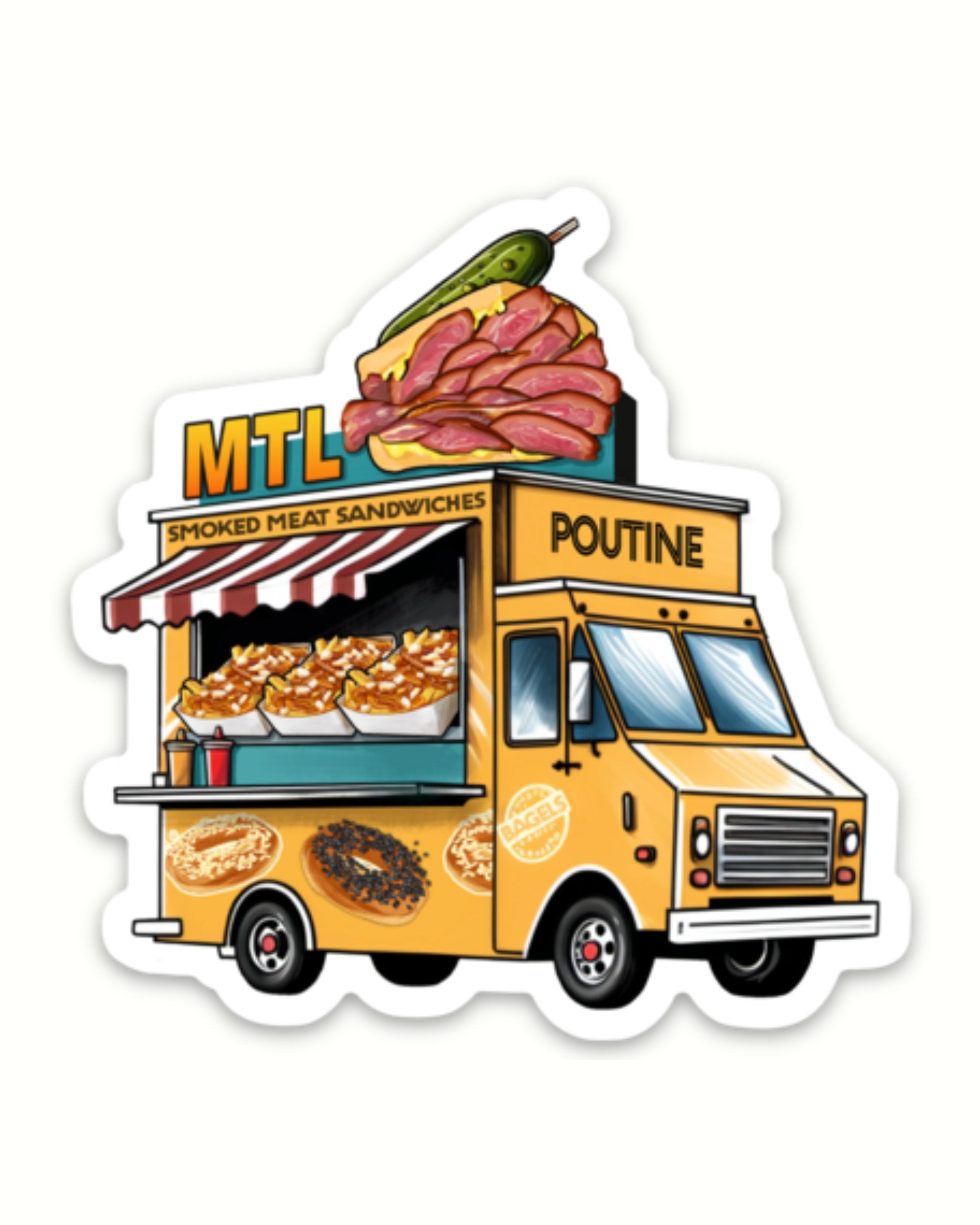 Autocollant LG - ''Food Truck MTL''