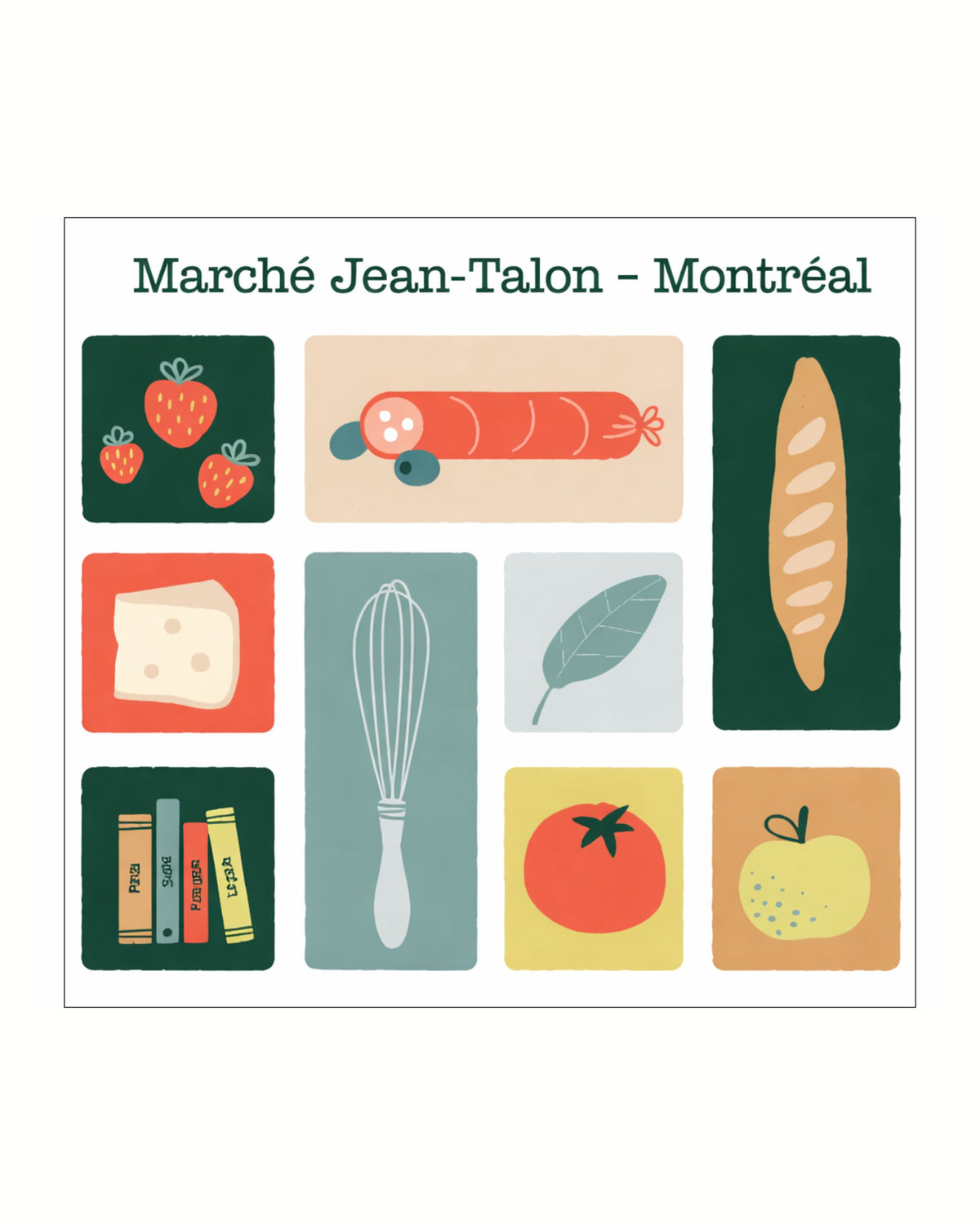 Autocollant LG - ''Marché Jean-Talon'' (Montréal)