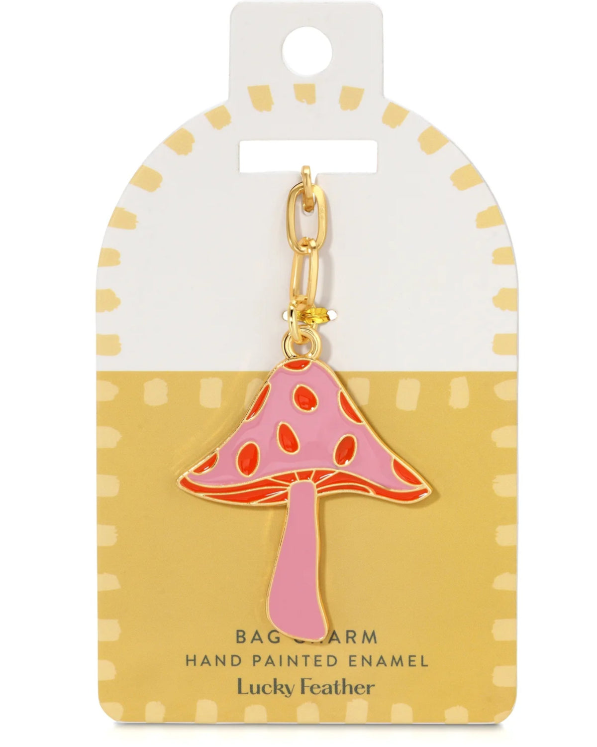 Bag Charm - Champignon rose