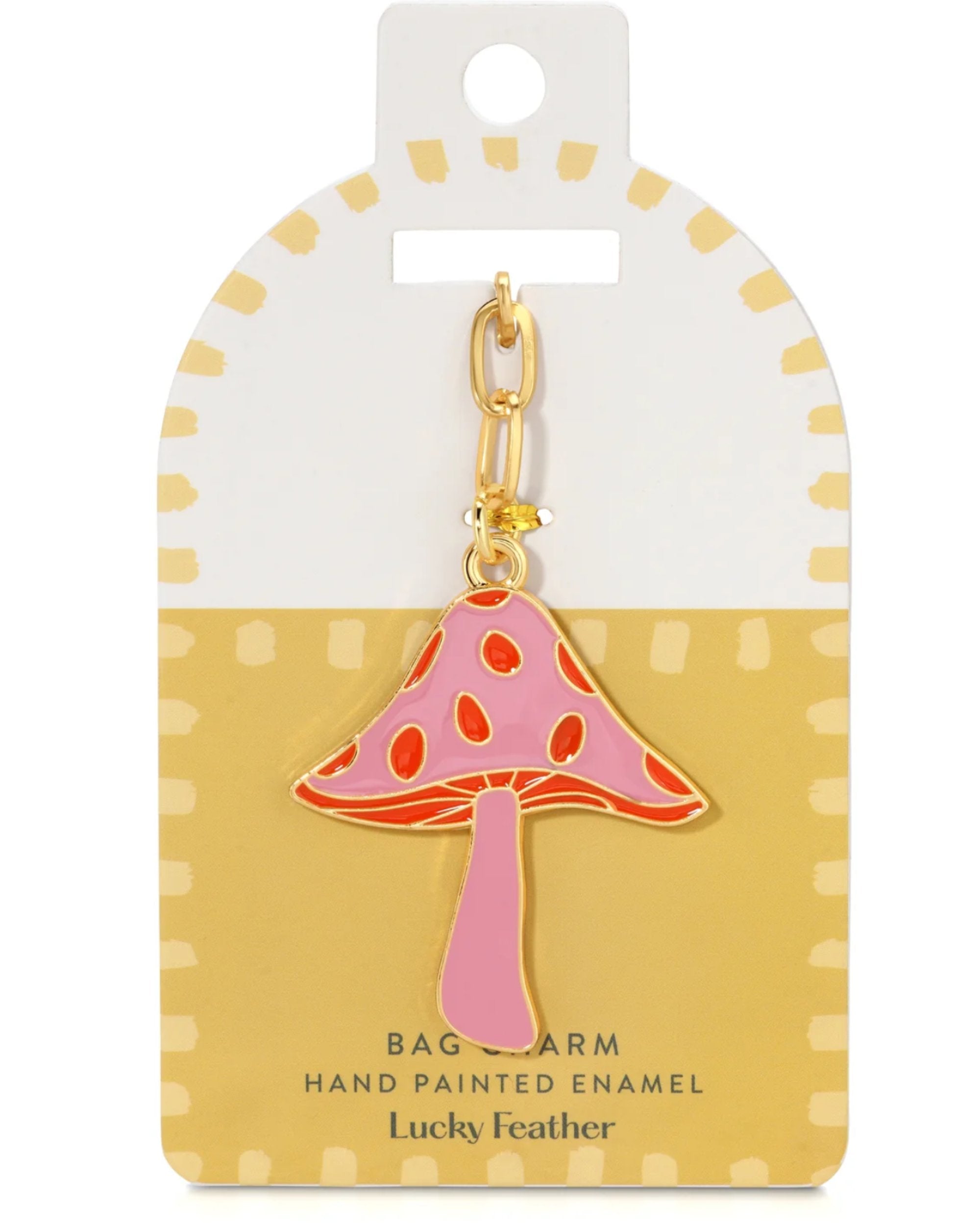 Bag Charm - Champignon rose