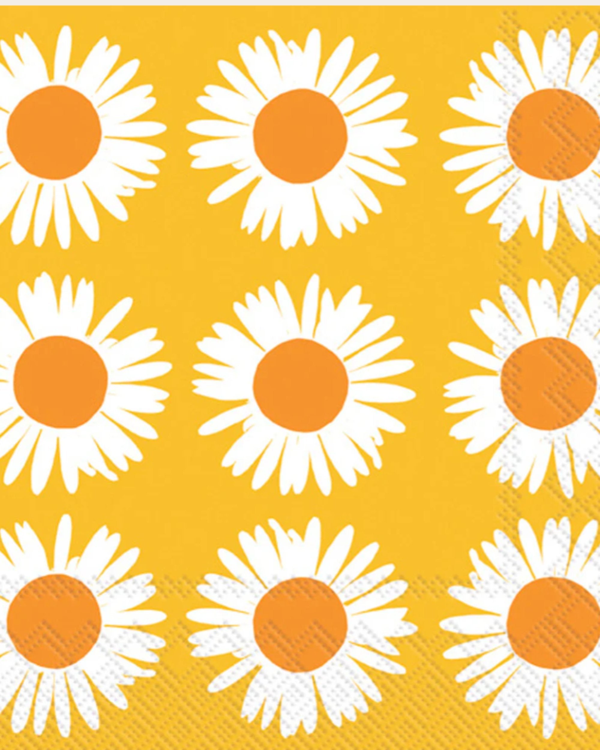 Serviettes de cocktail 3 plis - Auringonkukka orange yellow