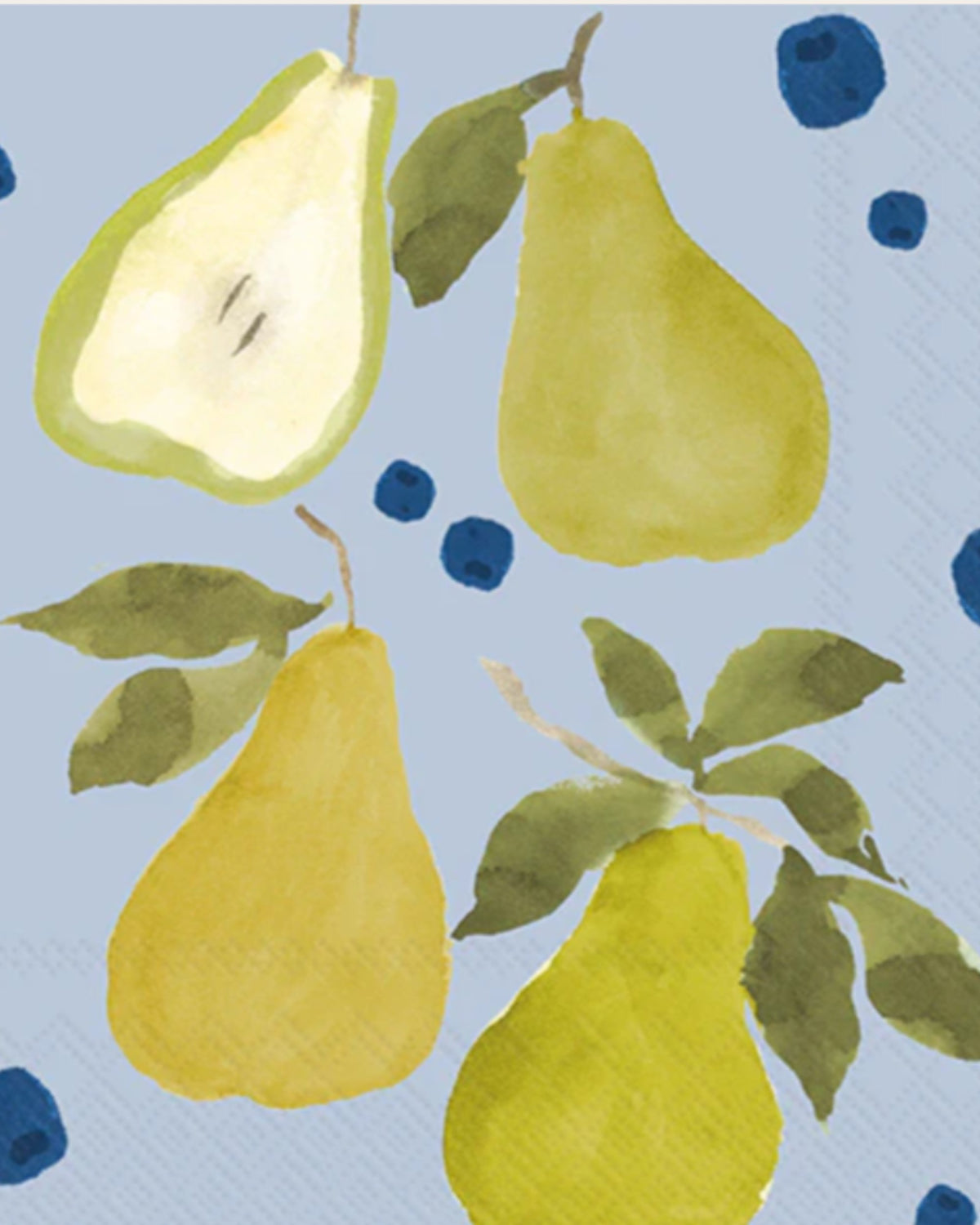 Serviettes de table 3 plis - Pears