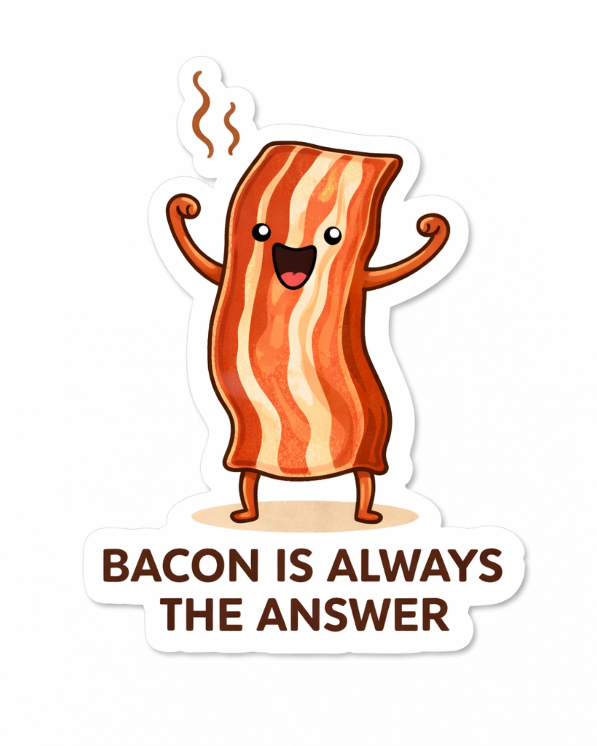 Autocollant LG - ''Bacon is always the answer''