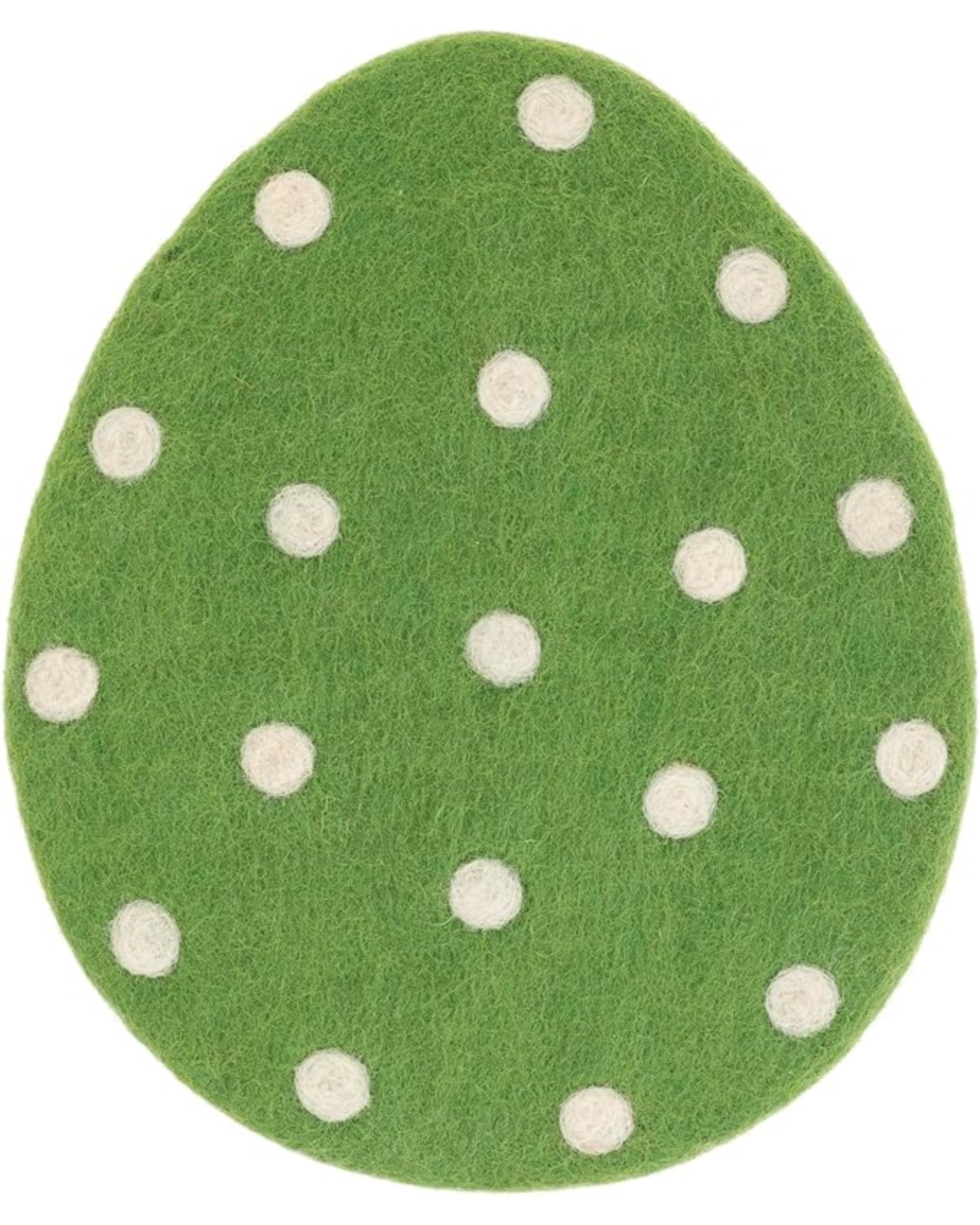 Sous-plat - Oeuf de Pâques vert