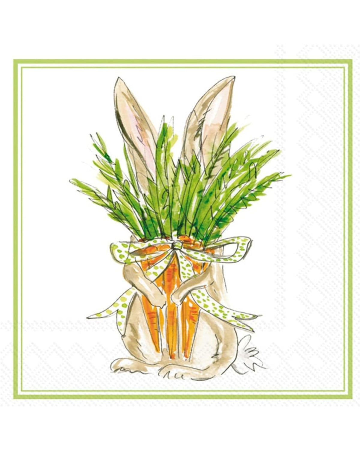 Napkins 33x33cm - Bunny Carrot