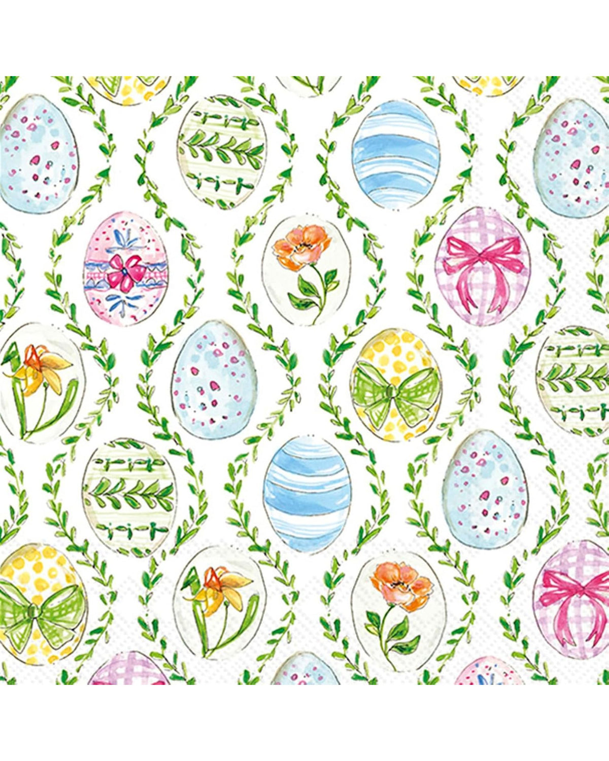 3-ply cocktail napkins - fuschia sunflower pattern - Caspari
