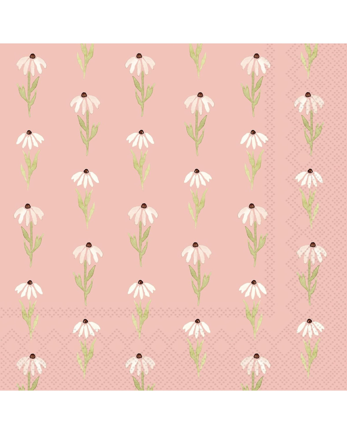 3-ply cocktail napkins - fuschia sunflower pattern - Caspari
