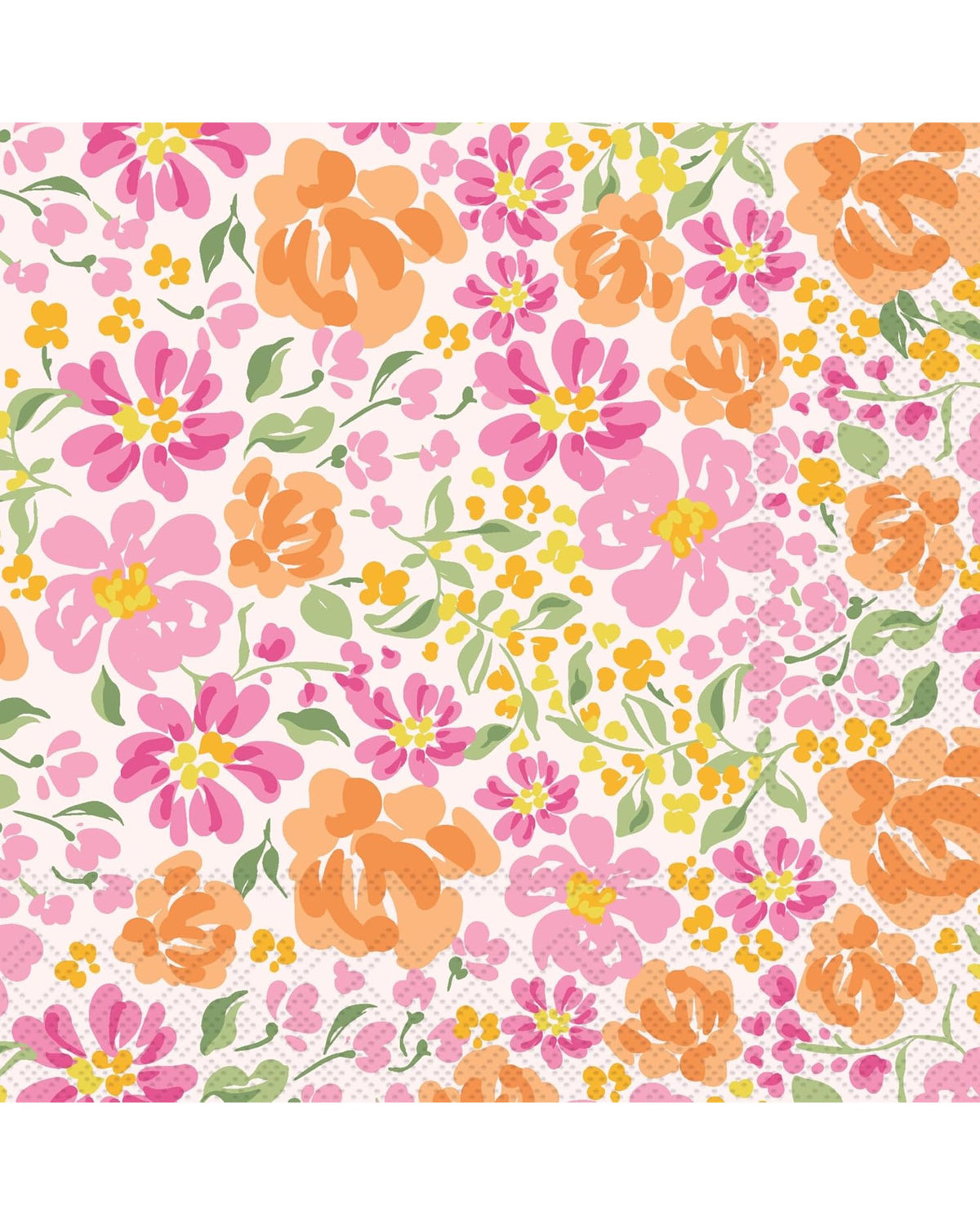 Serviettes de table 3 plis - Secret garden pink